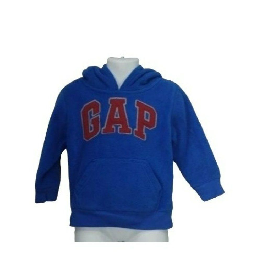 Baby Gap Boy's‎ Fleece Blue Pullover Hoodie Jacket Size 2T